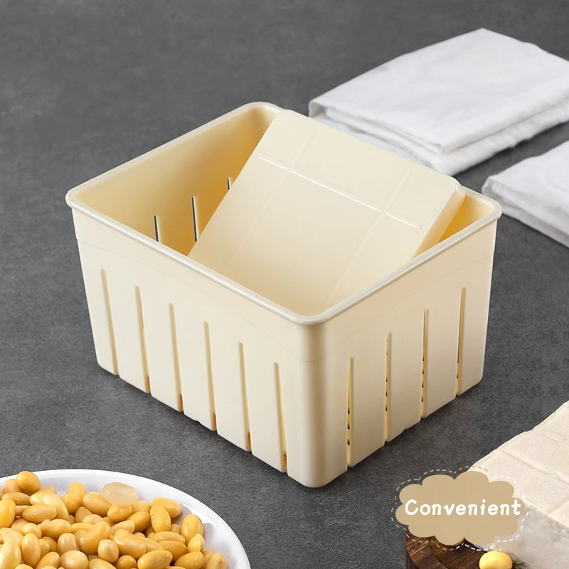 Kitchen Cooking Tool Set DIY Plastic Tofu Press Mould Homemade Tofu Mold Soybean Curd Making Mold With Cheese Cloth kitchen utensils,tofu mold