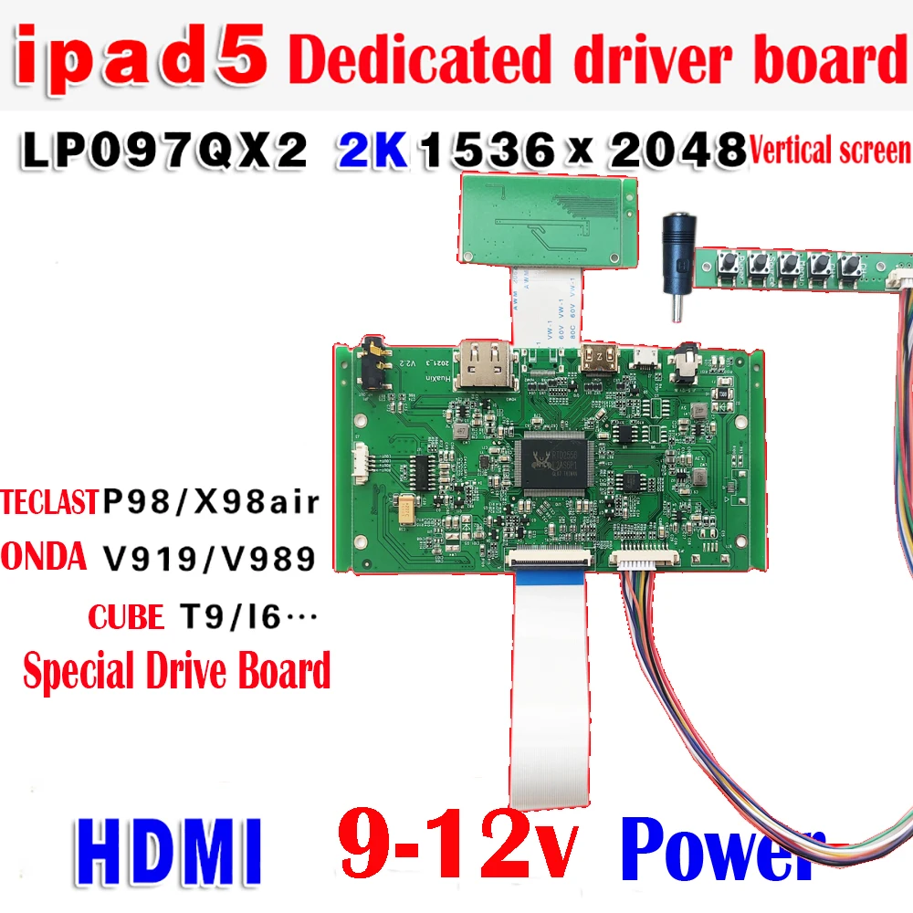 IPAD 5 Placa de motorista dedicada, LP097QX2-SPAV,