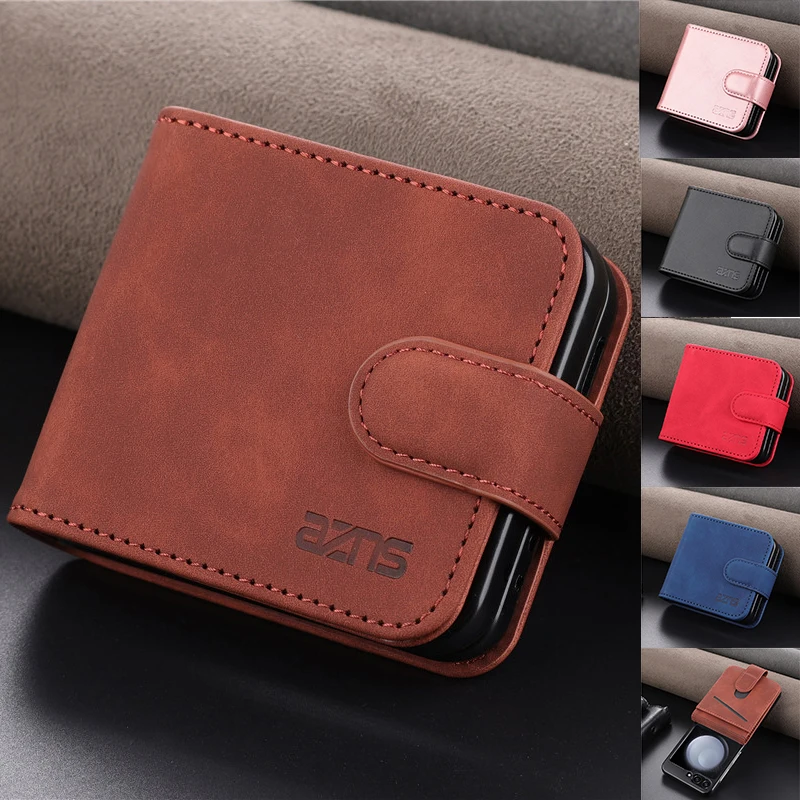 Sleek Magnetic Flip Wallet Case with Card Slot & Stand - Premium PU Leather Cover