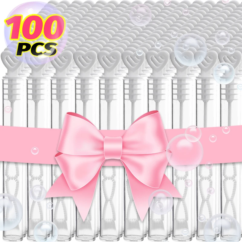 ZOOMPIL 50 Tubos De Pompas De Jabón Con Barra De Corazón - Burbujas Para Bodas, Fiestas Y Eventos Románticos