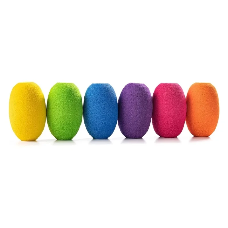 A 6-piece Set of Extra Foam Grips Designed for Long-handled Pottery Carving Tools Providing A Better Grip and Reducing Fatigue