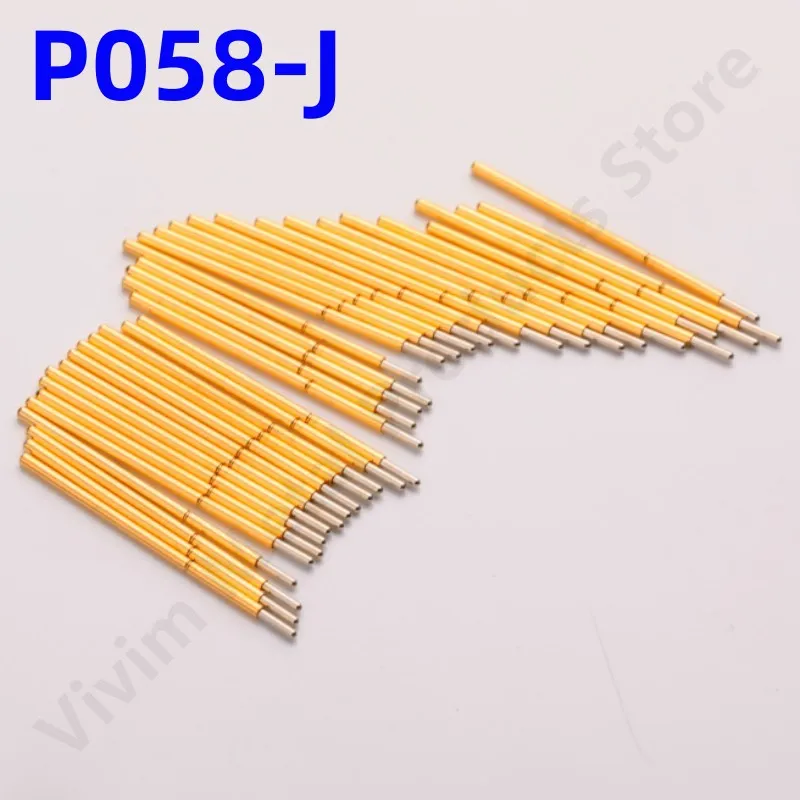 20/100PCS P058-J Small Round Head Spring Test Probe Pogo Pin P058-J1 Dia 0.58mm Needle Length 15.0mm Circuit Board Test Pin