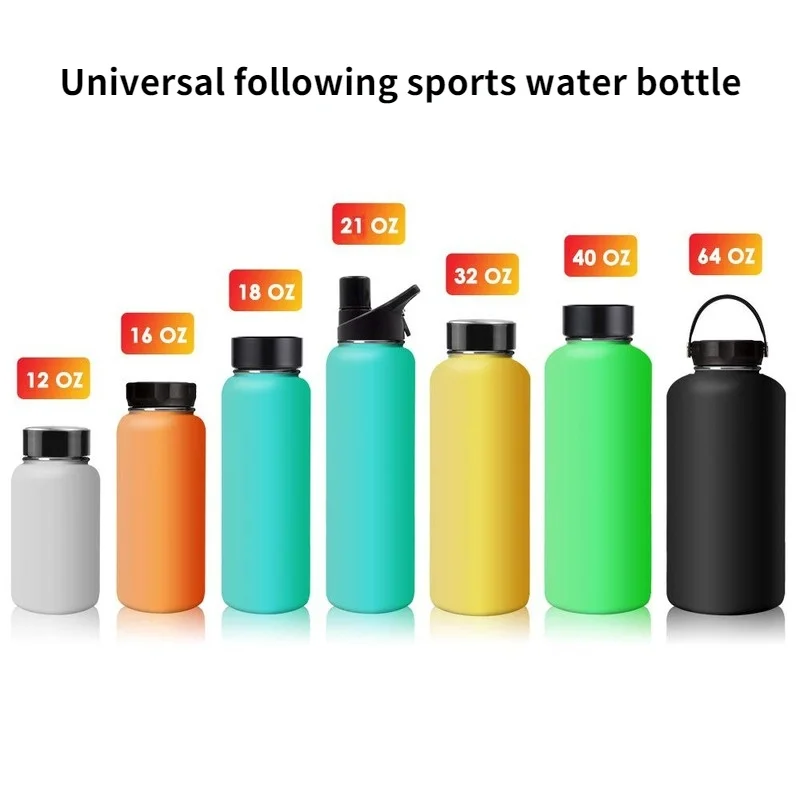 SUGAW Cup Lid for Hydro Flask Water Bottle Handle Cover Accessories  12oz-64oz Colored PP Plastic Sports Portable Bottle Lid - AliExpress