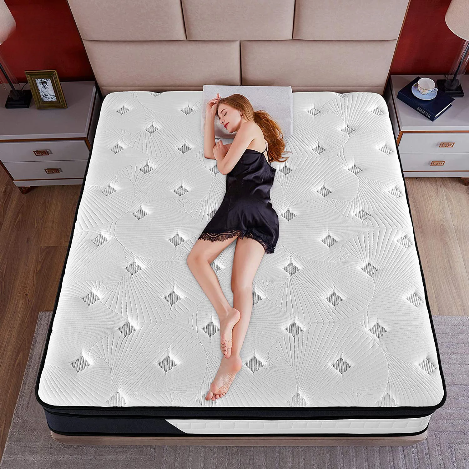 

Hot Sale The Best Factory AUSSIE Roll Sleeping Well Full Inch Mattress Colchon Twin Queen King Double Gel Memory Foam Mattress