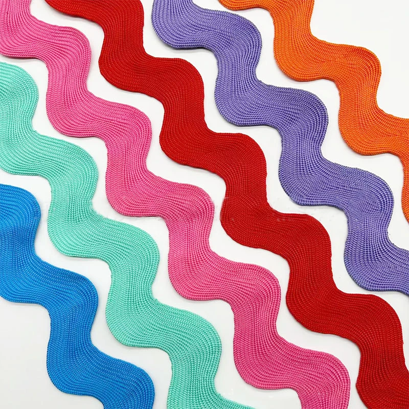 50Yards/lot 30mm 3cm Ric Rac Zig Zag Lace Wave Bending Fringe Trim ...