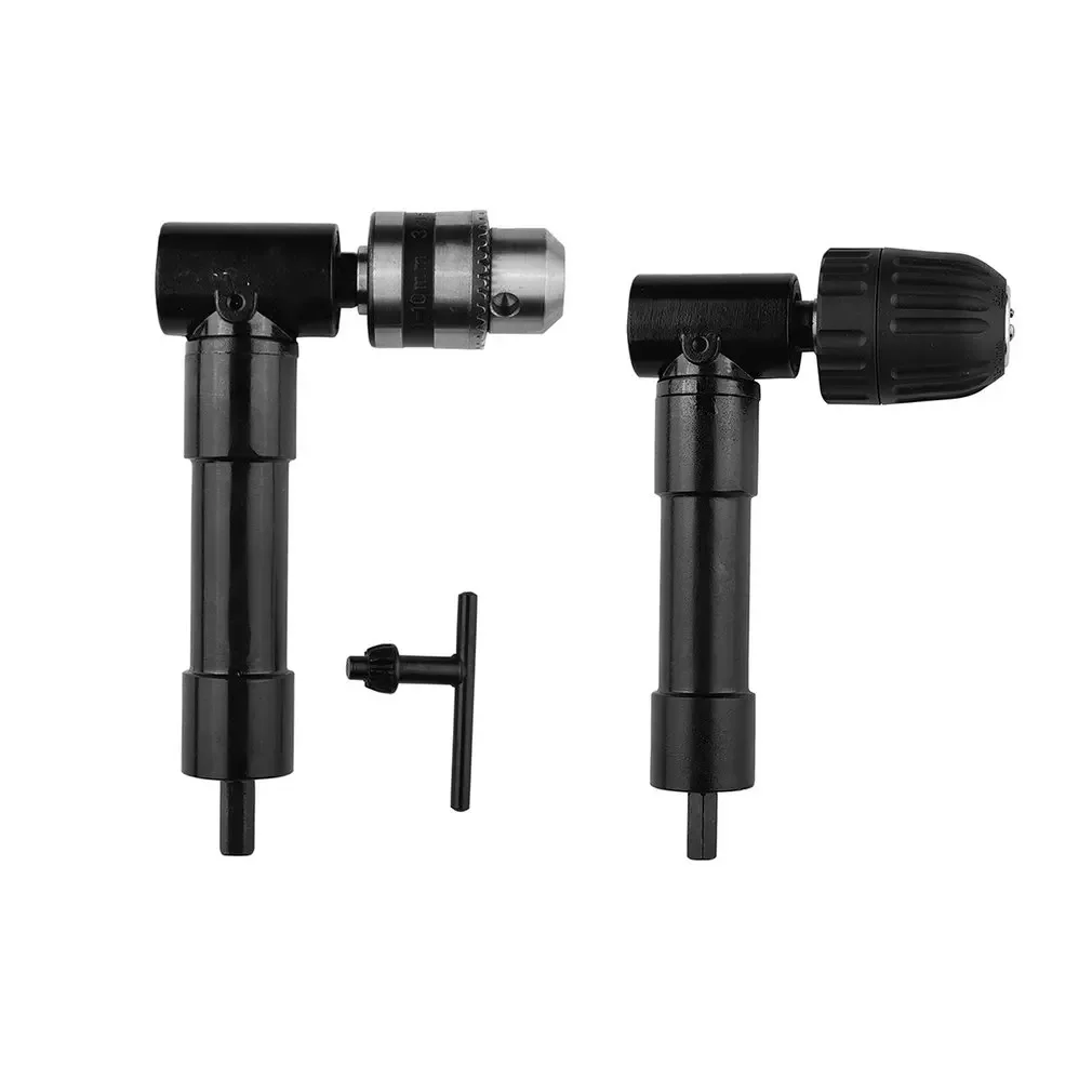 90 Degree Keyless Plastic Chuck Electric Drill Corner Tool Right Angle Torque 25N m 8mm Shaft Three Claw Adapter Cordless Drills hss stainless steel step drill bit for aluminum three point metal drill for aluminum alloy heat sink electric drills tool