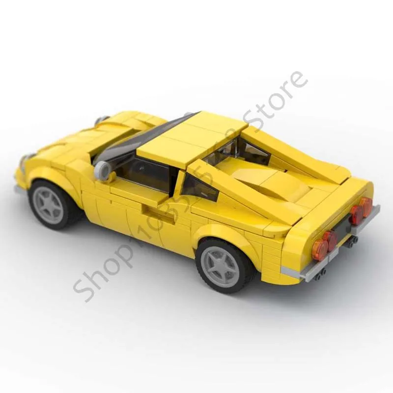 

Строительный блок, игрушка D 206 GT 1967, спортивный автомобиль, игрушка, модель 263 шт., сборная игрушка «сделай сам», подарок для мальчиков
