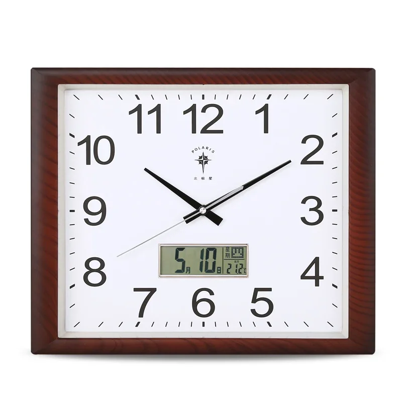 Square Digital Wall Clock LED Calendar D  