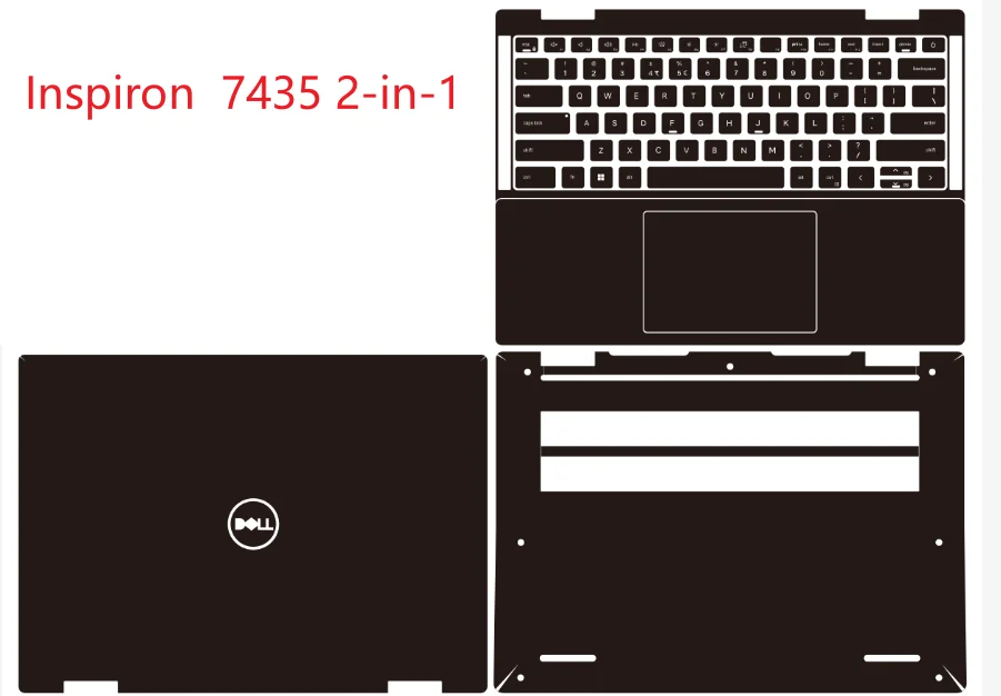 Dell Inspiron 7435 7430 Inspiron 14 Plus/Latitude 7430 2-in-1 노트북 풀 바디 노트북 비닐 데칼 커버 스티커 프로텍터