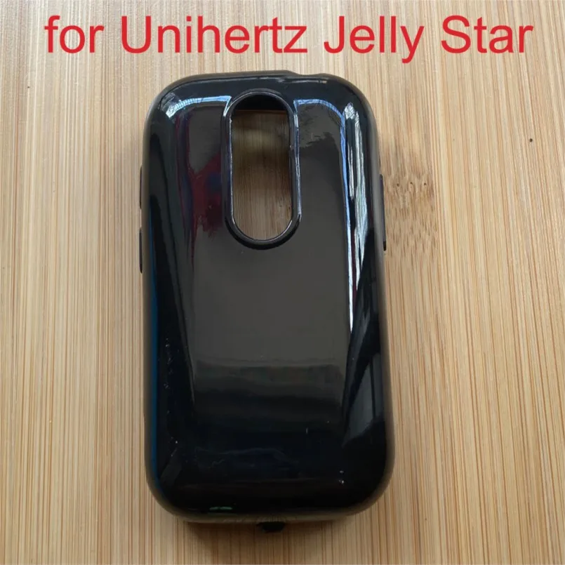 Custodia Protettiva In Silicone Morbido Nero Per Unihertz Jelly Star Tpu Cover Posteriore Per Jelly Star Shield