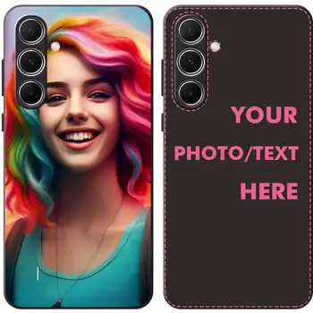 Fai da te Selfie Foto Custodia morbida personalizzata per Samsung Galaxy A55 A54 A53 A52 Custodia A35 34 S25 S24 S23 S22 S21 S20Ultra Plus FE Cover posteriore