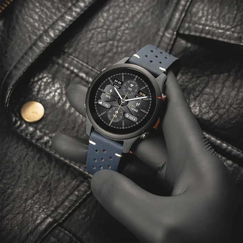Premium Leather Watch Strap in Classic Design - 20mm & 22mm