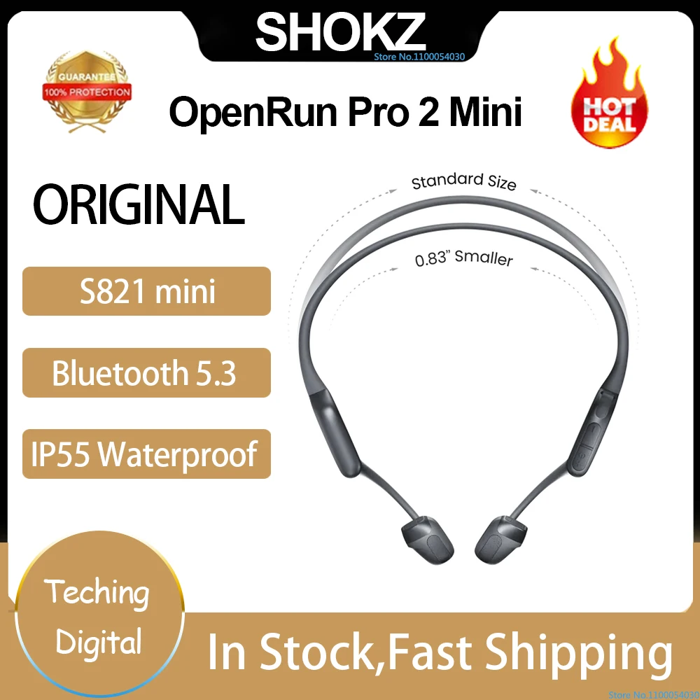 Shokz OpenRun Pro 2 Mini S821/OpenRun Pro 2 S820 Bone Conduction