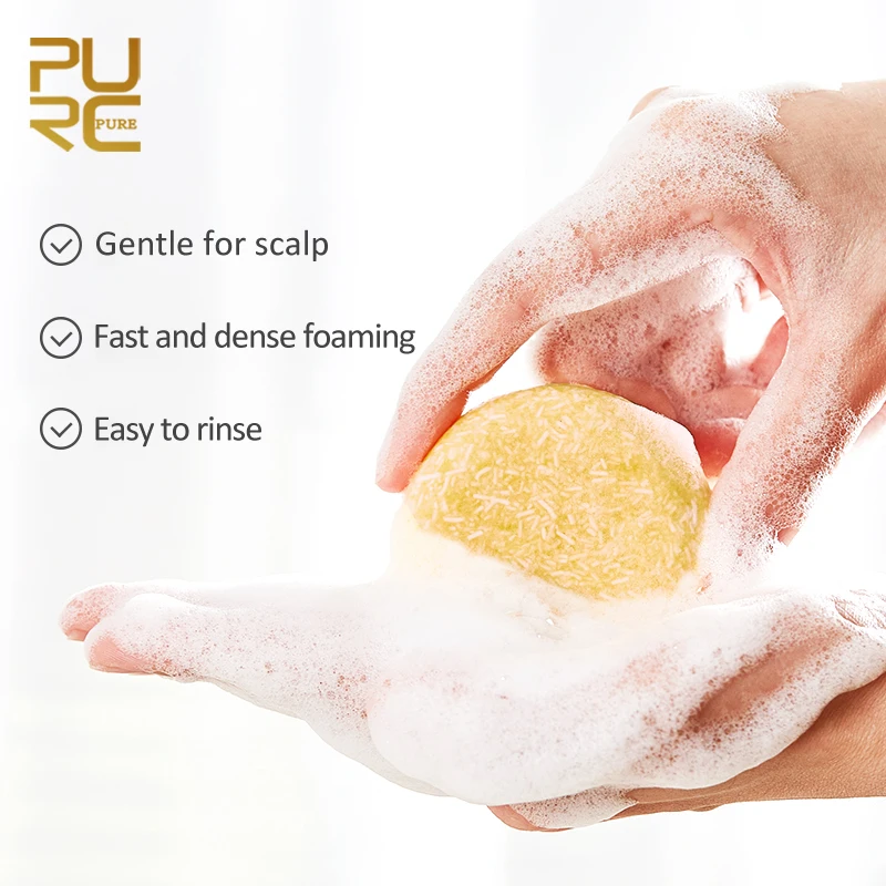 PURC Hair Shampoo Ginger Shampoo Bar Smoothing Conditioner Scalp Treatment Hair Care hair shampoo