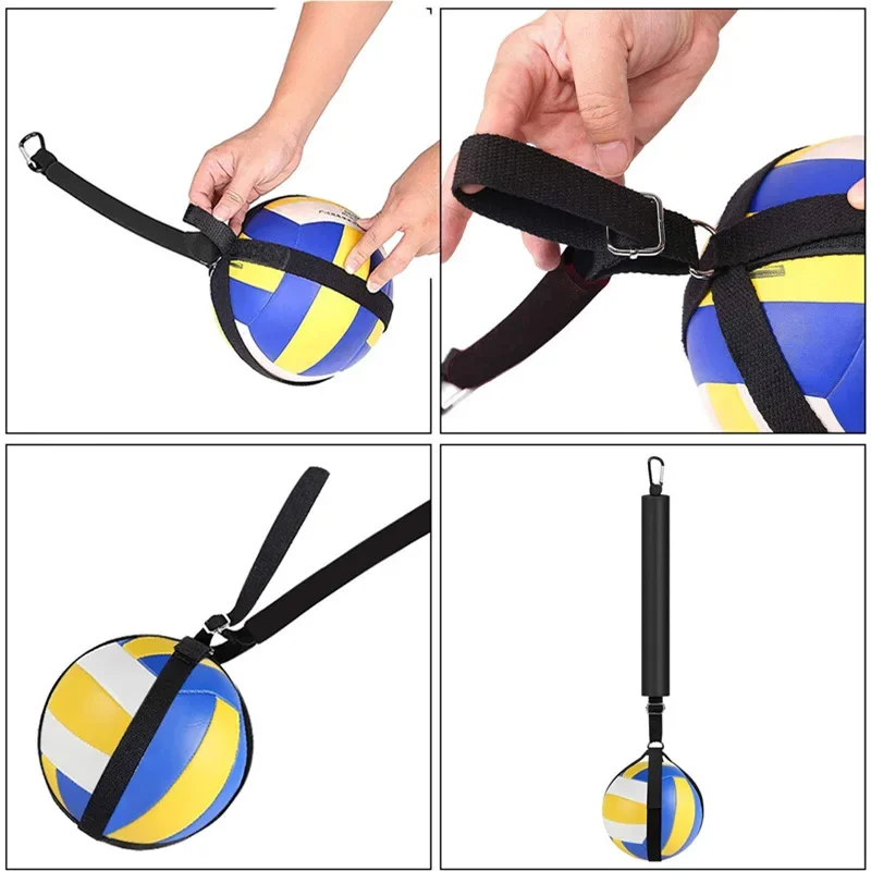 1Pcs Volleyball Jumping Trainer Adjustable Hanging Height Assisting Device Spin Belt Throwing and Spiking Ball Training Belt