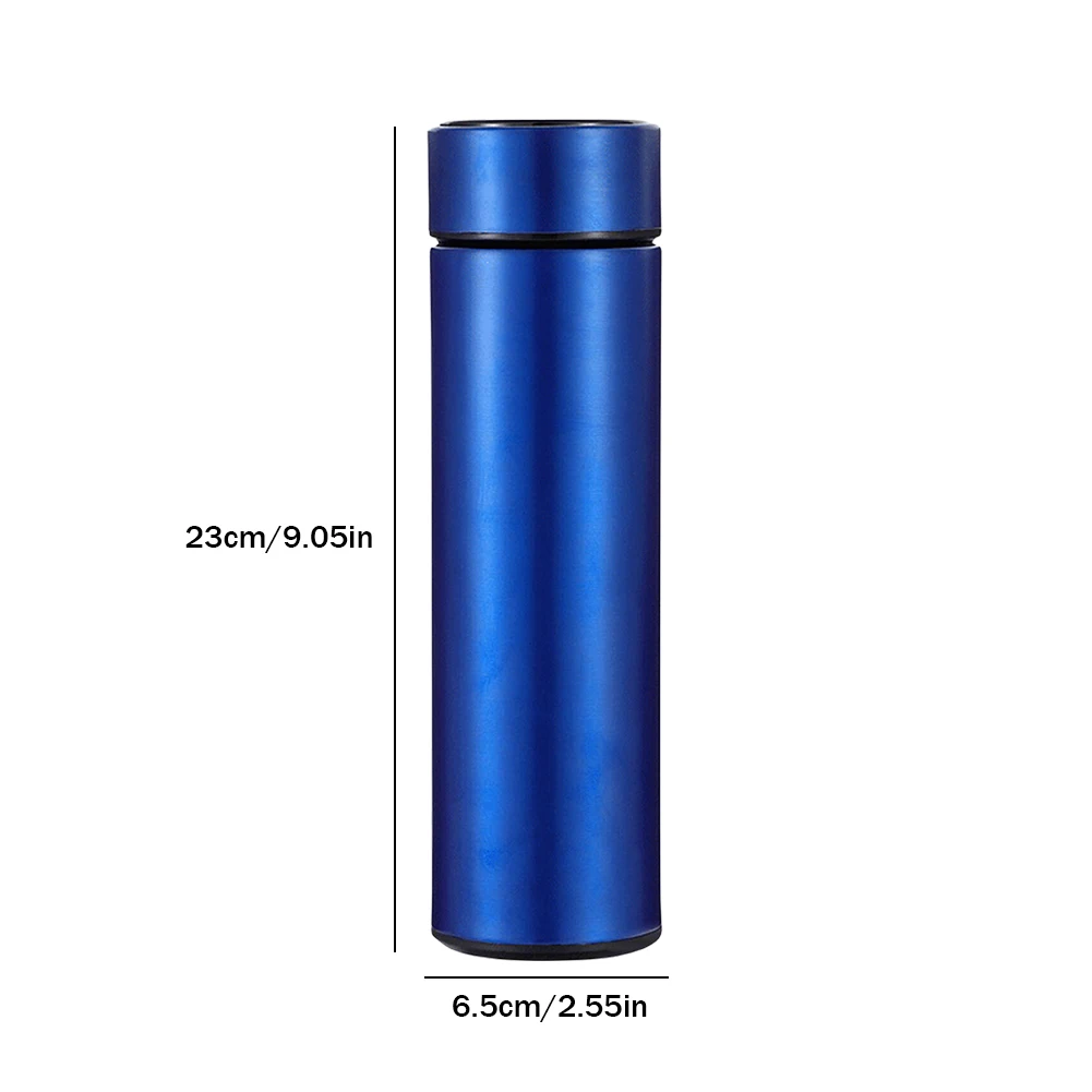 LED 스마트 단열 컵 LED 보온병, 온도 표시, 304 스테인레스 스틸, 크리에이티브 스마트 LED 보온병, 500ml