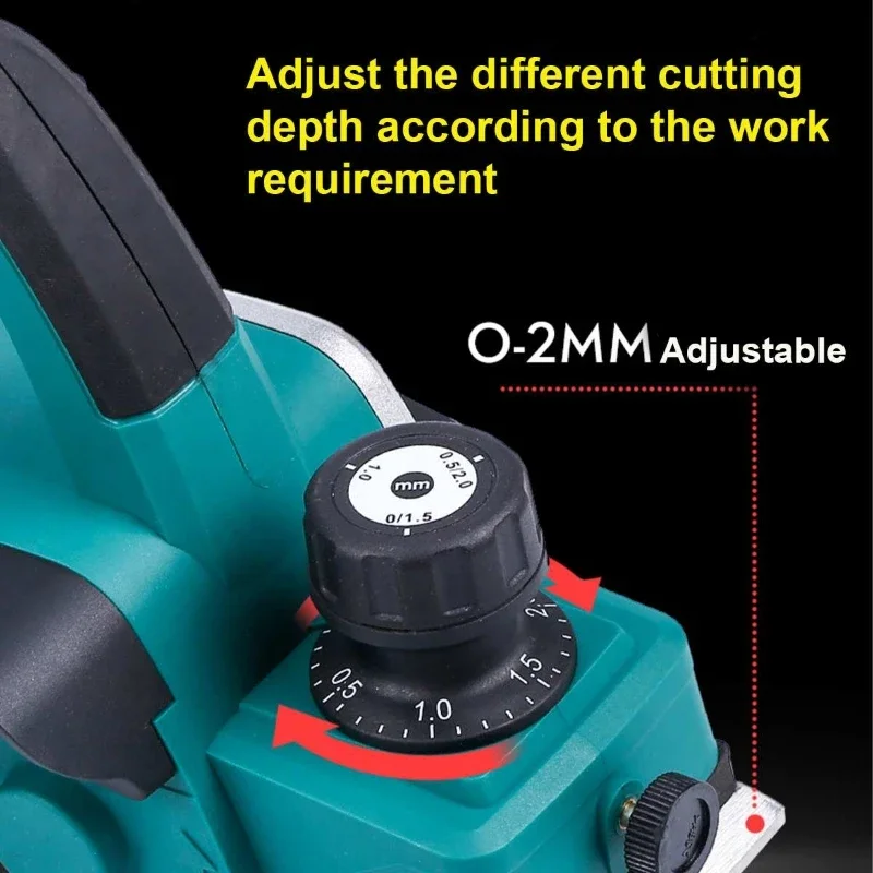 18V 15000rpm 전기 대패 목재 절단 목공 무선 충전식 휴대용 마키타 18V 배터리 전동 공구용