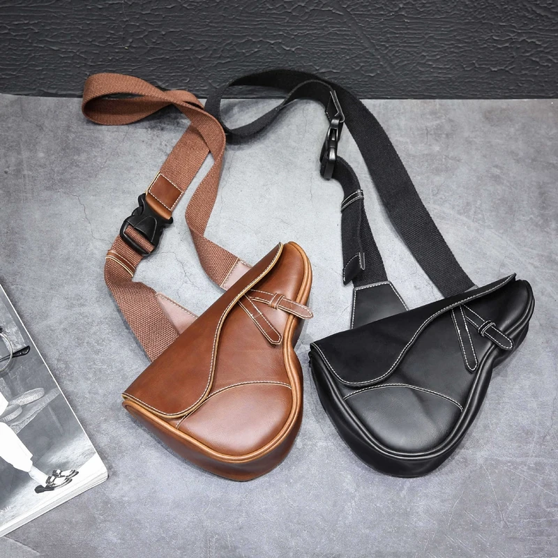 

Weysfor High Quality PU Leather Men Messenger Bag Casual Crossbody Bag Fashion Men's Handbag Men Chest Bag Male Shoulder Bag