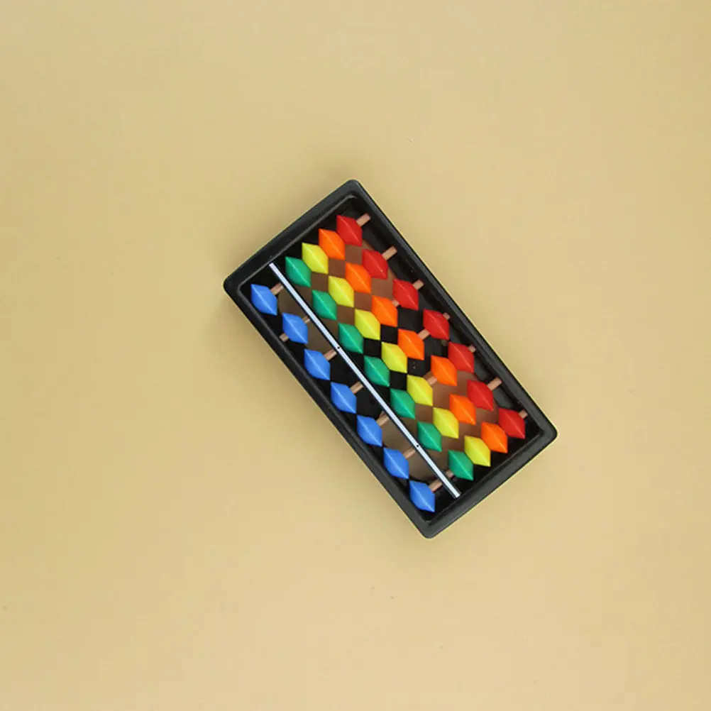 3Pcs 어린이 수학 학습 주판 다채로운 산술 도구 유치원 두뇌 발달 보조를위한 교육용 계산 프레임