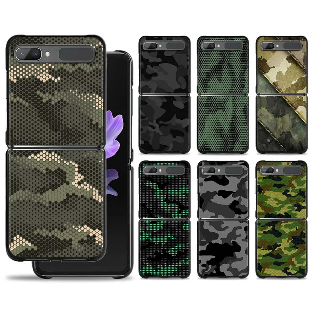 Camouflage Pattern Camo Military Army Pc Per Samsung Zflip3 Z Flip3 5G Zflip Flip Fundas Custodie Custodia Per Cellulare