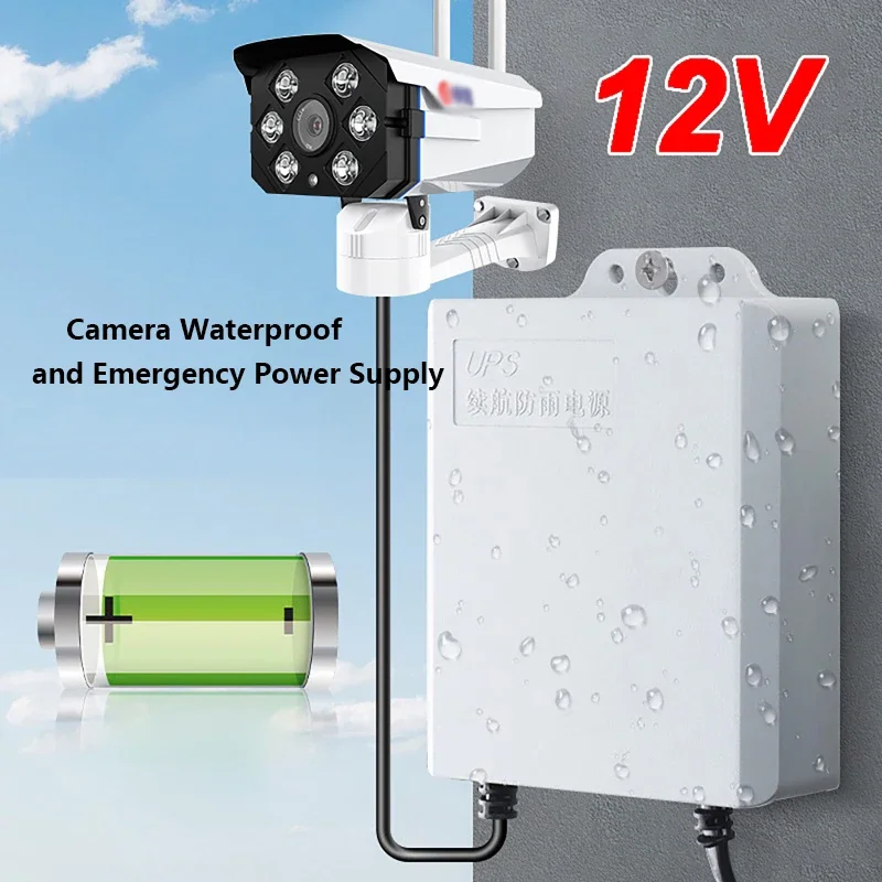 12V UPS Uninterruptible Power Supply Single Output Endurance Surveillance Power Supply Camera Waterproof Emergency Power Supply 4