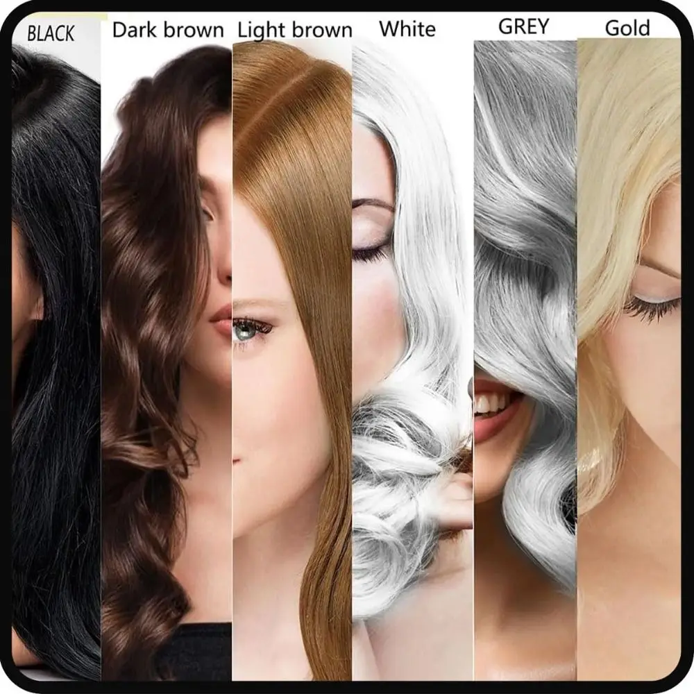 New Supersize Color Fibers with Refill Set Colored Hair Thickener Temporary Hair Color Root Touchup Fiber Powder