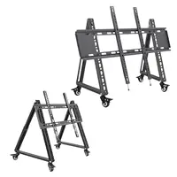 Low Height Mobile TV Stand for Flat Curved Screen TV, LED, LCD Versatile Sturdy