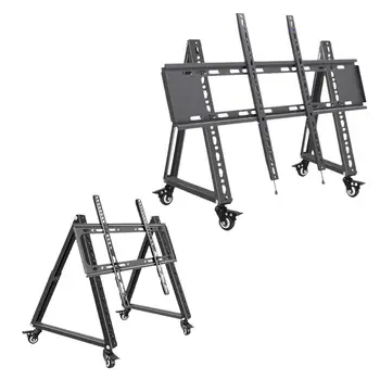 Low Height Mobile TV Stand for Flat Curved Screen TV, LED, LCD Versatile Sturdy