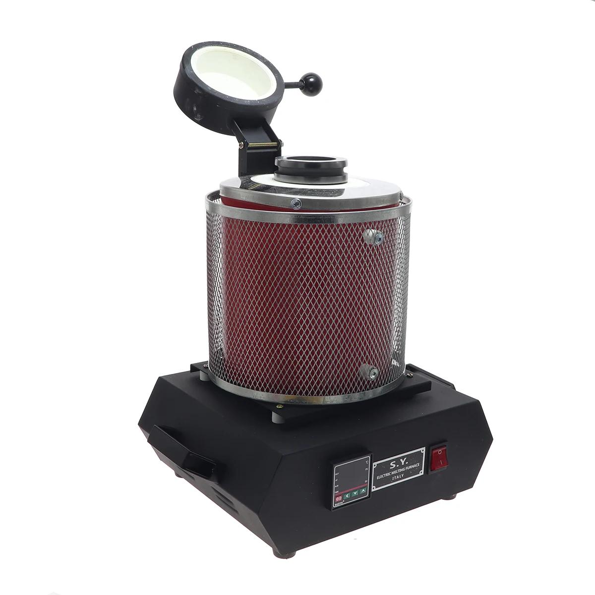 1KG/2KG/3KG electrical melting furnace 2000W 1100℃ Temperature Control Digital Electric Melting Furnace Graphite Crucible electric melting furnace