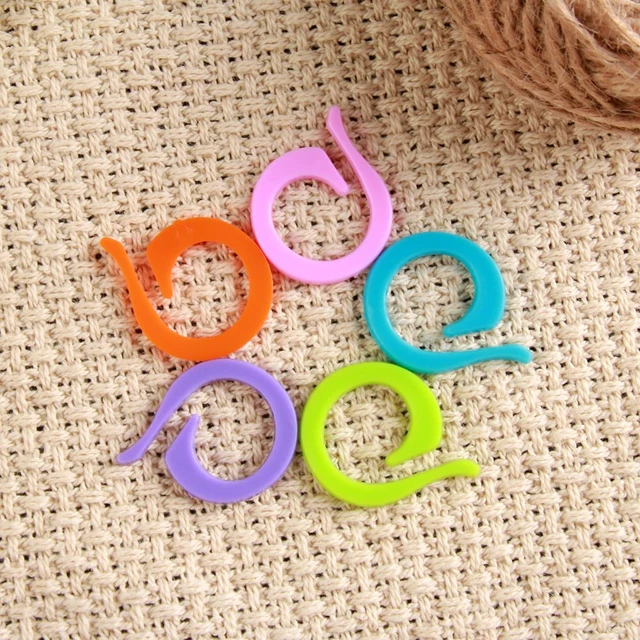 Knitting Crochet Locking Stitch Marker  Knitting Stitch Markers Plastic  Lock - 30pcs - Aliexpress