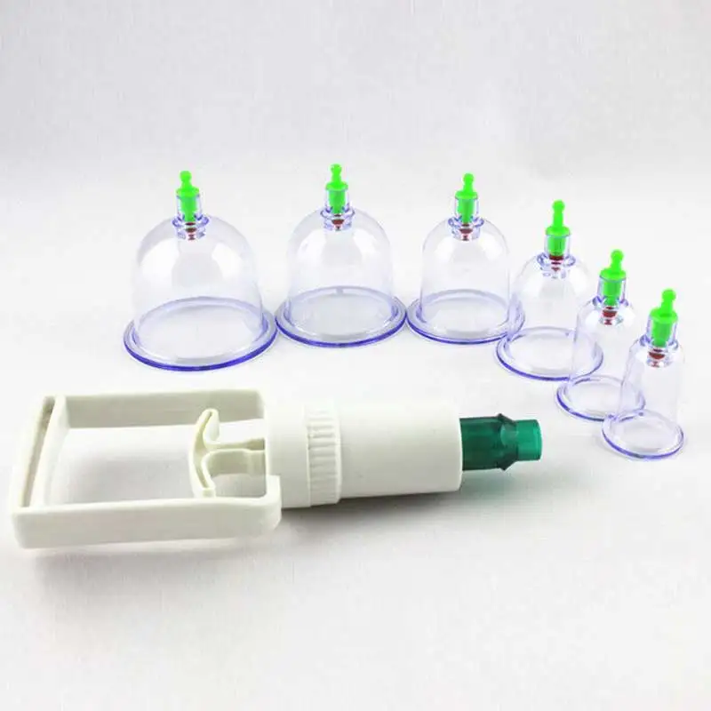 6pcs Medical Vacuum Cupping,Chinese Massage Cupping Therapy Kits with Suction Pump,Vacuum Suction Cups for Muscle Soreness 2