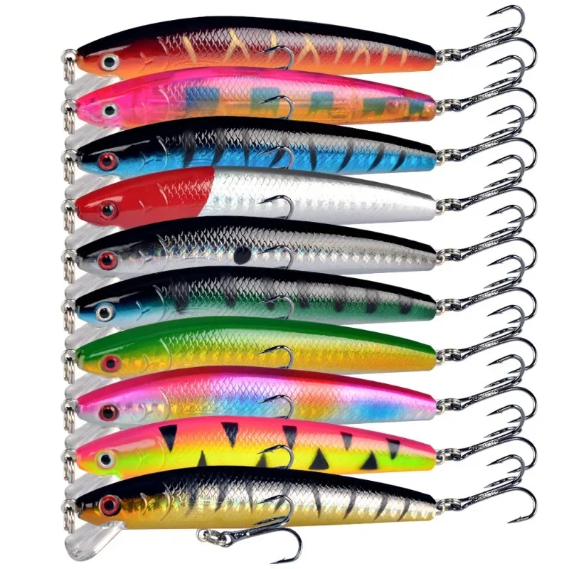 Lot De 10 Jerkbaits Flottants 11cm 13,4g - Leurre Dur Artificiel - Multispécifique