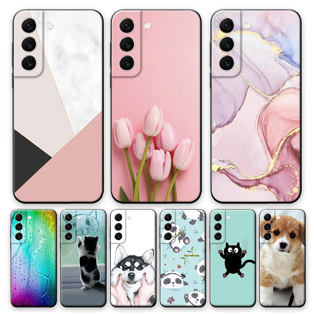 Custodia Per Samsung Galaxy S22 Plus Cover Per Samsung S22 + 5G Cartoon Animal Silicone Phone Back Bumper Per Samsung S22Plus