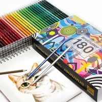 48/72/120/160/180 Colors Pencils Set Watercolor Pencils Professional Oil Wood Soft Pencil For School Drawing Sketch Art Supplies 2