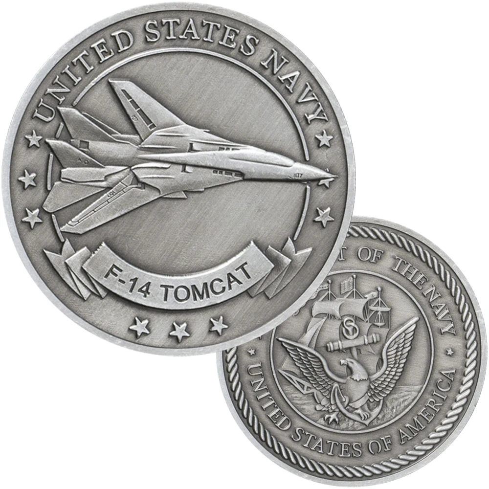 アメリカ海軍 F-14 トムキャット チャレンジコイン 寒く 記念メダル アメリカ空軍フェス 記念コイン