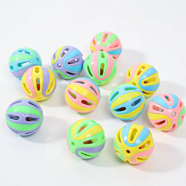 Large Colorful Bell Ball - Cat Toy for Self-Play, Interactive Pet Toy with Jingly Bells, Perfect for Kittens 2