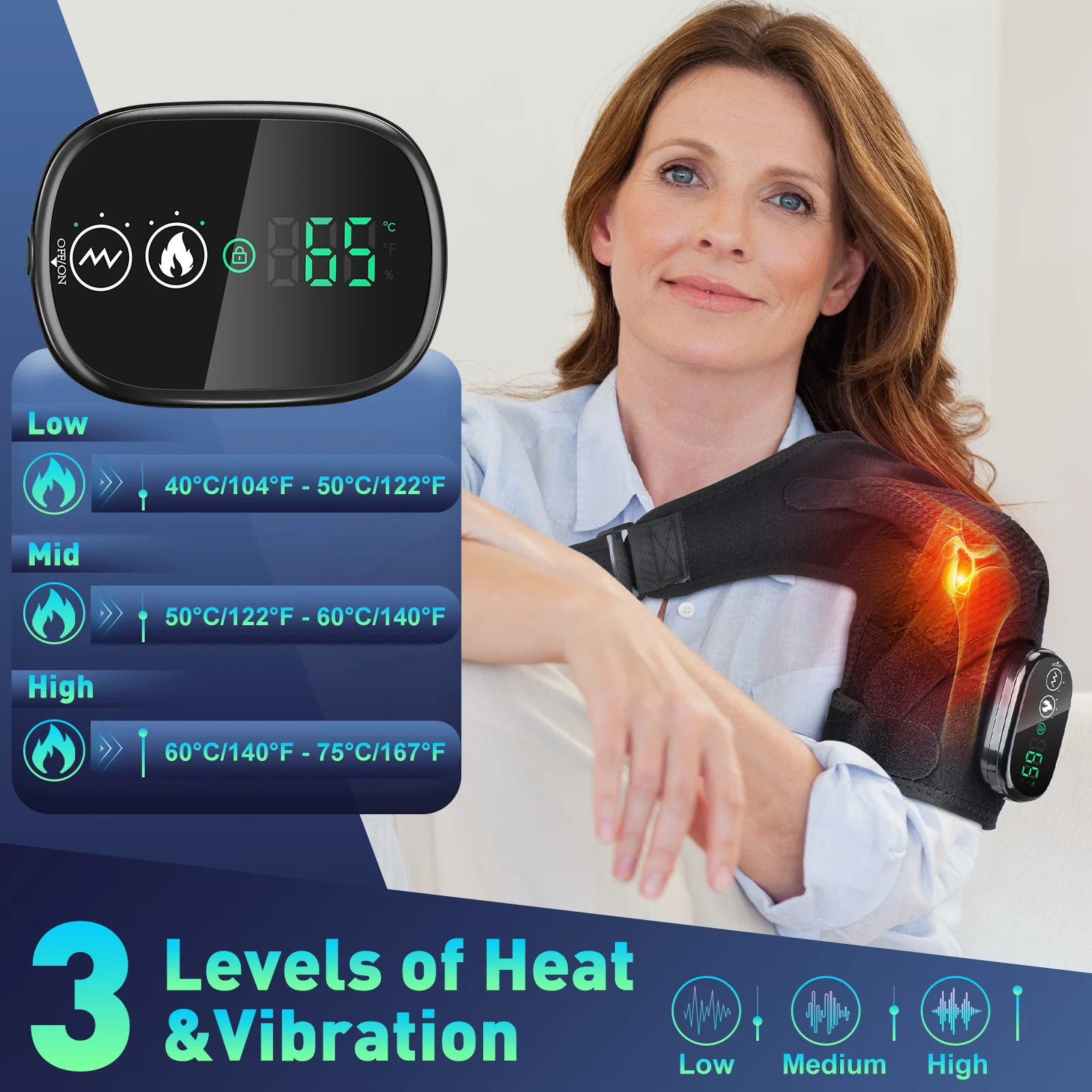 Electric Heating Pad Massage Therapy Relief Belt