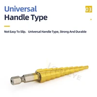 TOOLEYE HSS titane étape foret forets de scène pour métal bois haute vitesse étage foret ensemble outils électriques 3-12 4-12 4-20 4-32mm 3