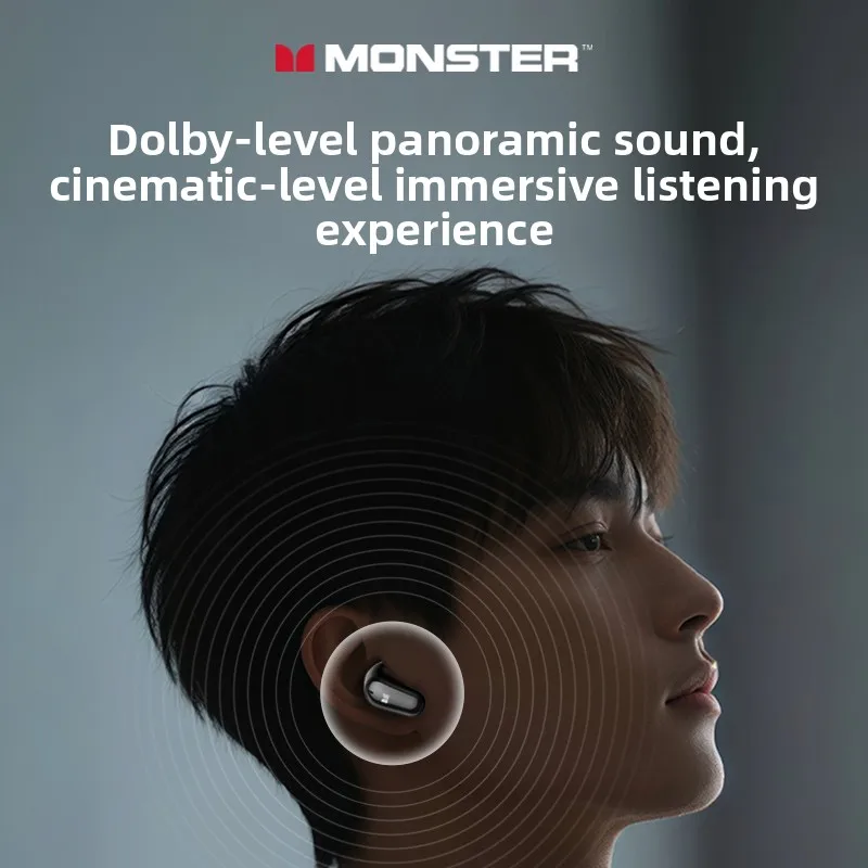 New Monster Mqt52 Tws Wireless Bluetooth 5 4 Headset Hifi Stereo Music Gaming Earphones Talking Noise Canceling Earbuds, Alina Gadgets