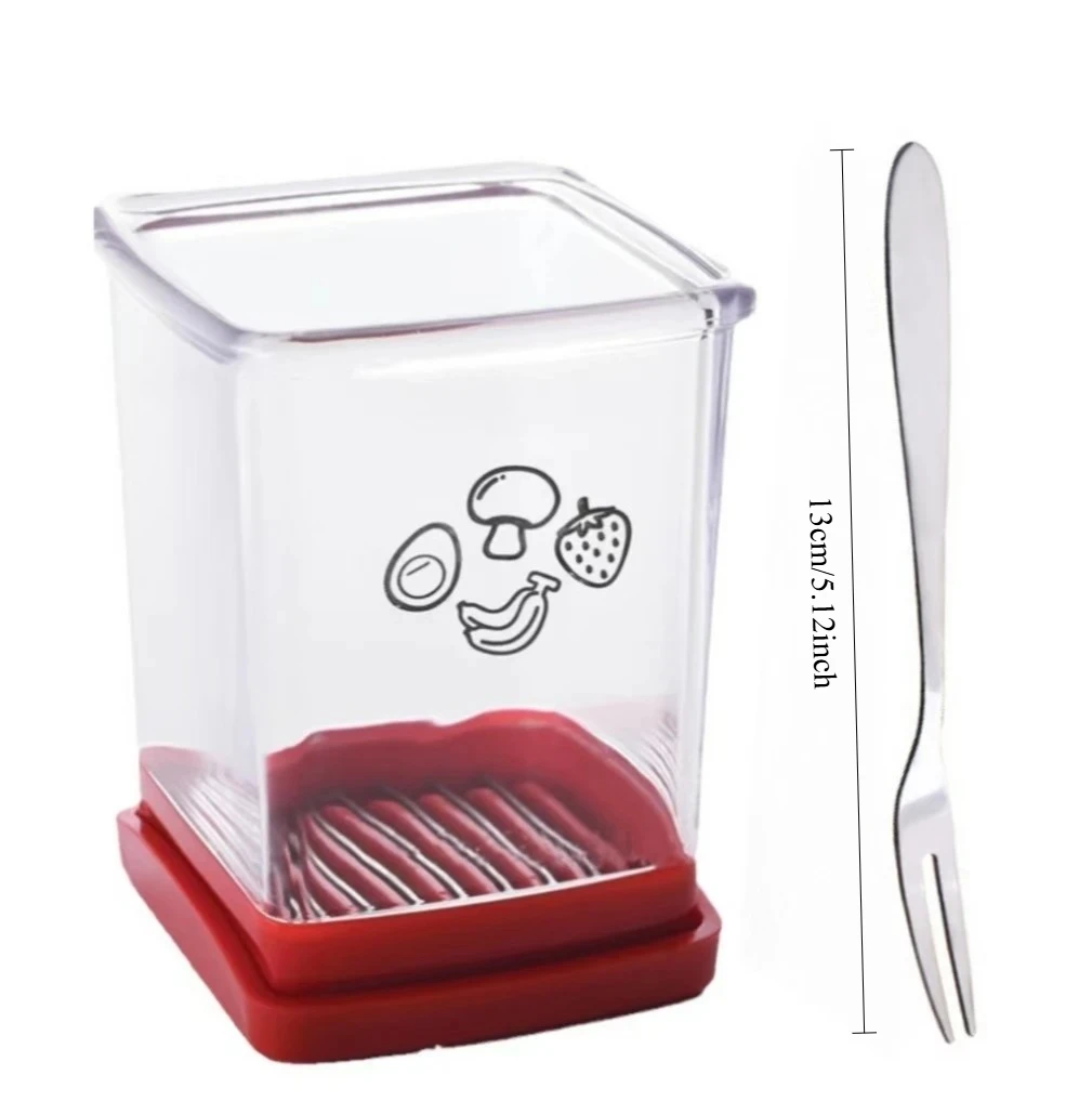 Полуничний слайсер - Фрукторізка з контейнером - Pro Soft Food Chopper - Знімна фрукторізка Chopp гаджет