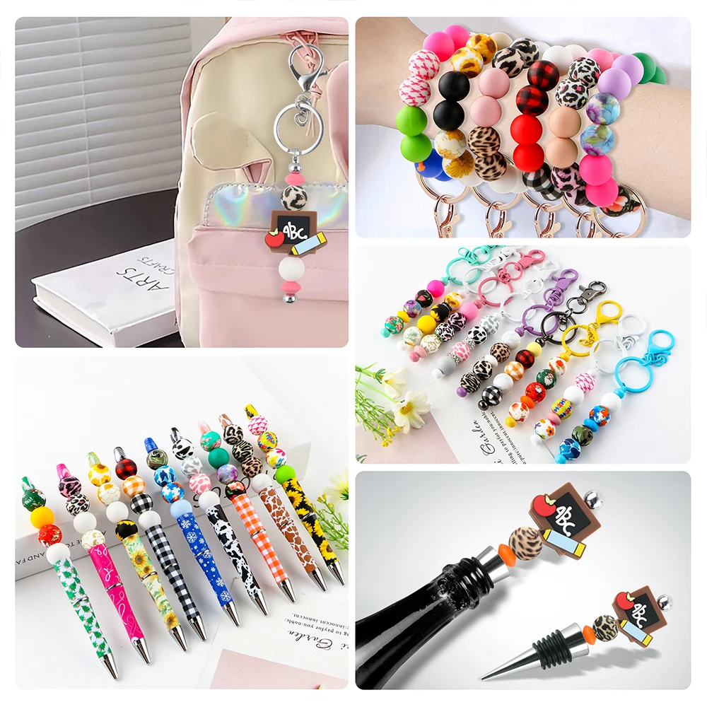 Silicone Round Beads Jewelry Set 6