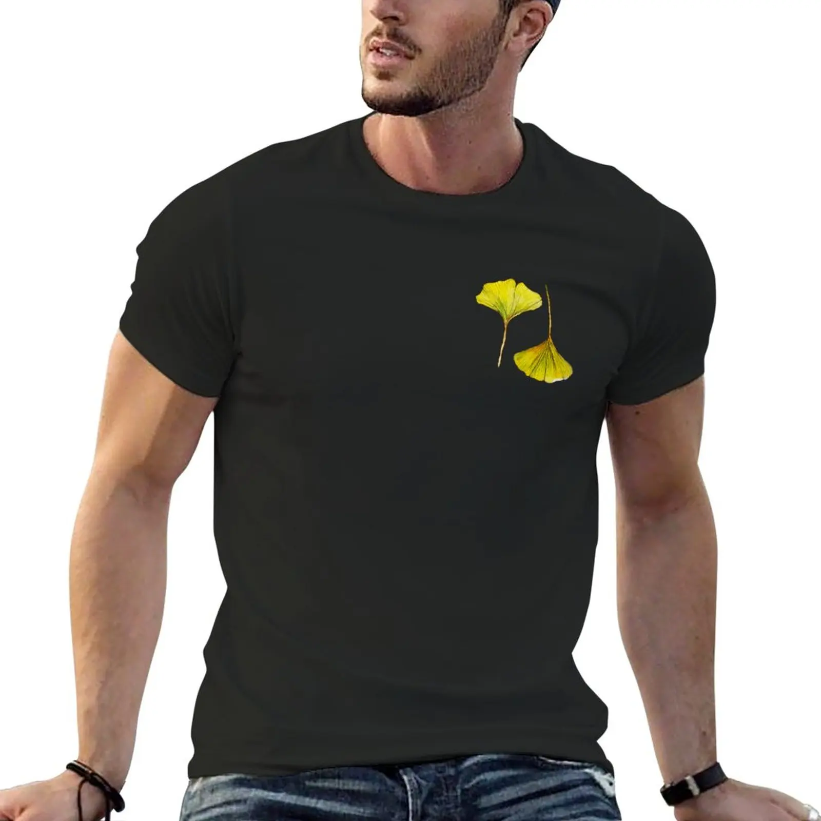 

Autumn Gold Gingko T-Shirt vintage tees new edition aesthetic clothes t shirts for men graphic