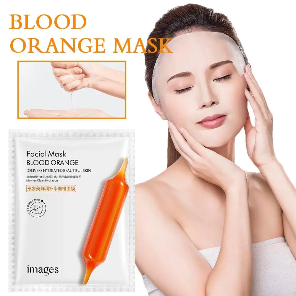 

VC Blood Orange & Niacinamide Facial Mask Deep Cleaning Mask Care Moisturizing Pores Whitening Face Skin Shrink D8K2