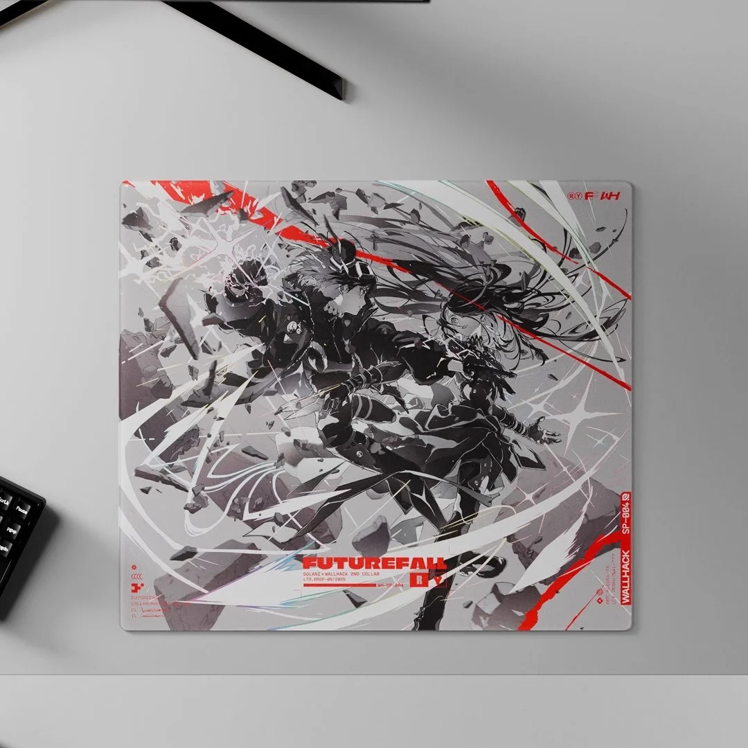 即発送‼️WALLHACK LIMITEDEDITION FUTUREFALL WALLHACK 4.0 Futurefall Glass Mousepad Duplicate Edition Mouse Pad