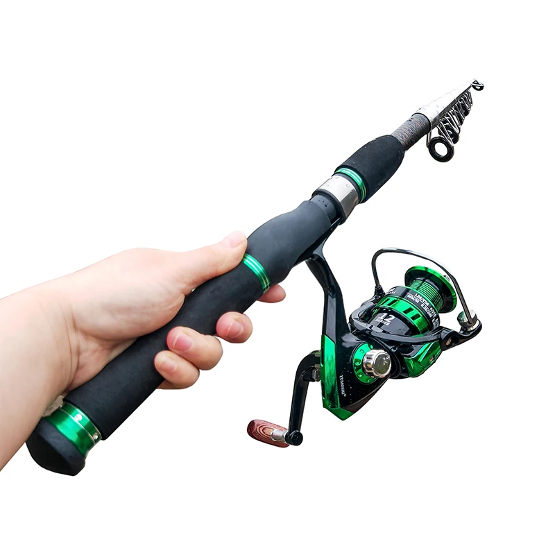 Josby Frp Fishing Rod Combo Lure Wt520g Spinning/casting Reel Set