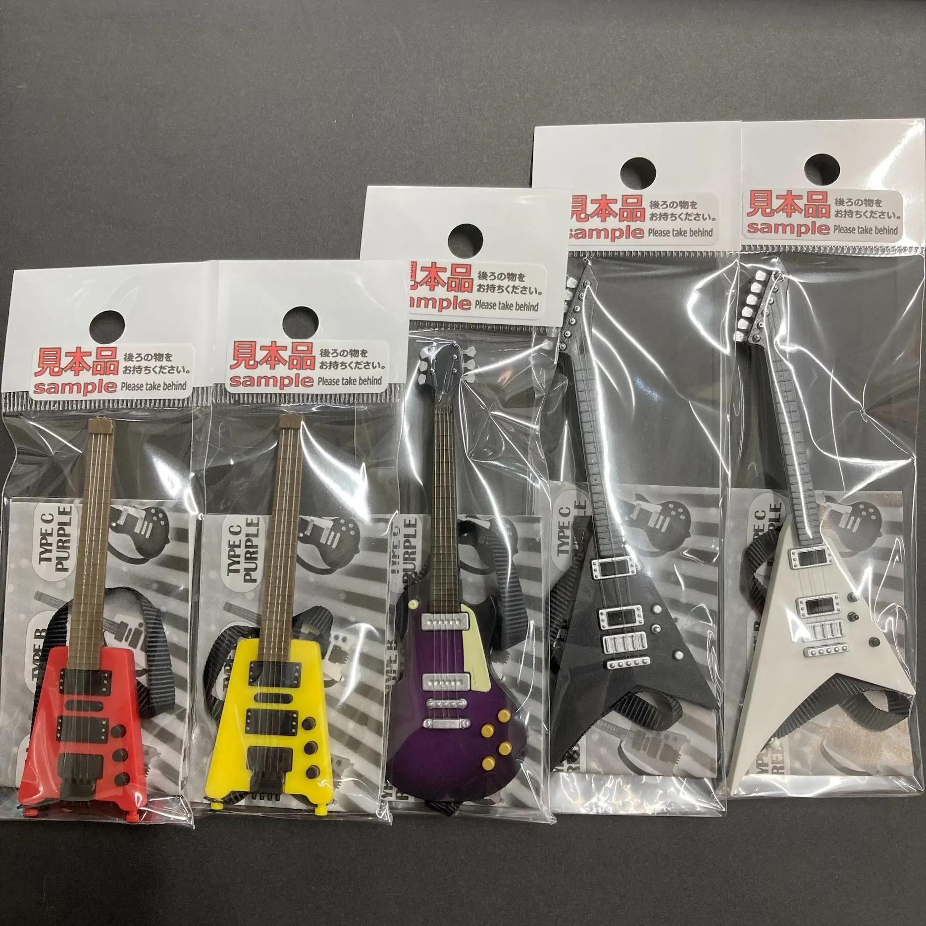 J.dreamカプセル,ミニチュアギターマスコット6体,ドールハウス用ボディ