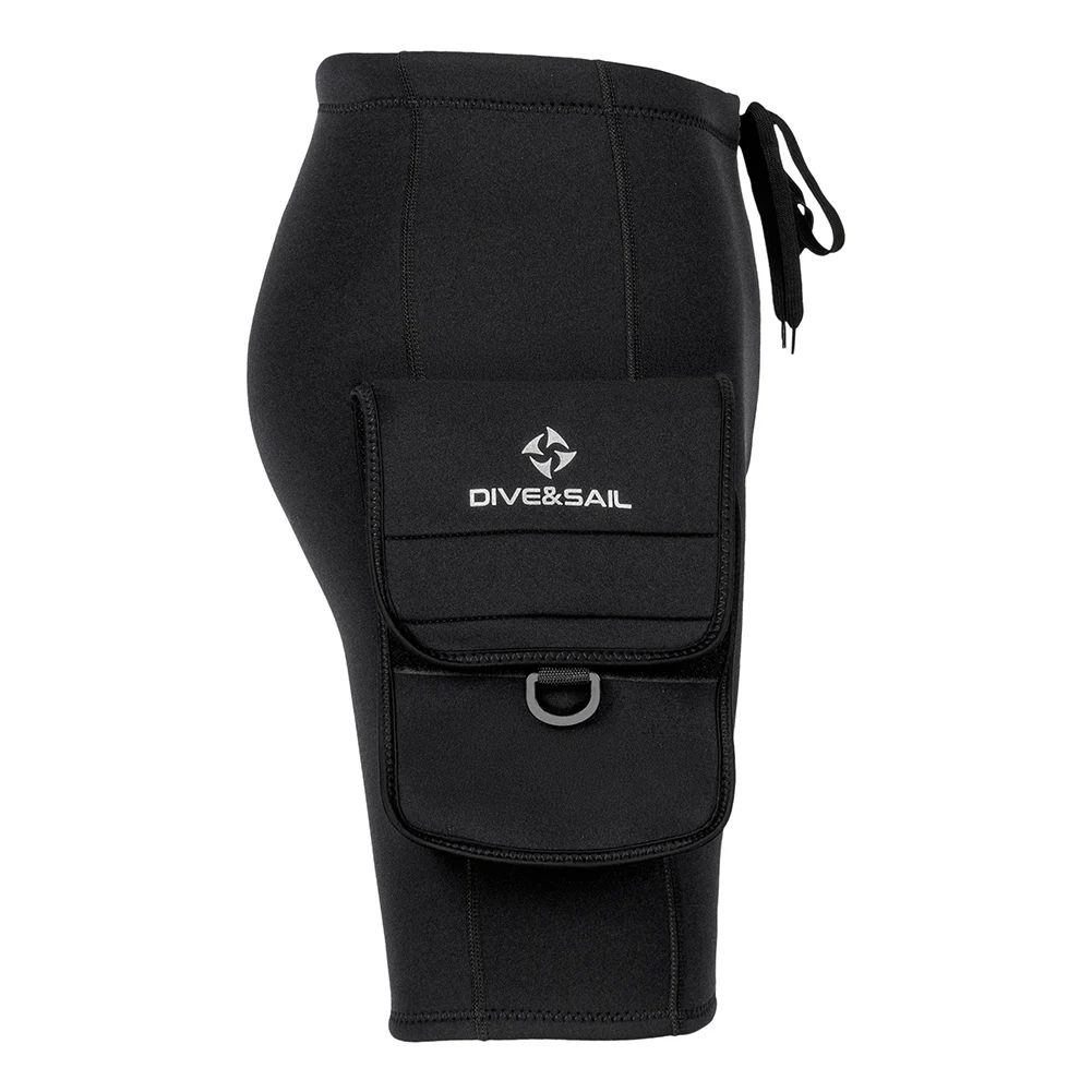 Neoprene Tech Shorts 3mm 2 Large Pocket Scuba Diving Tech Pants Wetsuit Shorts Pants Swimming Surfing Snorkeling Diving