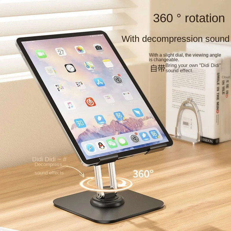Ollymurs-desktop Metal Phone Holder Transmissão ao Vivo Altura Ajustável 360 ° Rotatable Liga de Alumínio Telefone Preguiçoso Tablet Holder 2024 - Image 2