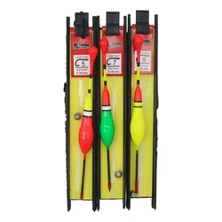 Carp Fishing Float Set - 3-Piece Bobber and Hook Buoy Accessories Kit (B)