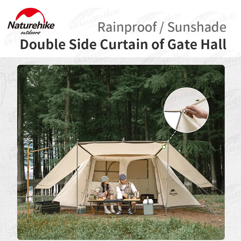 Naturehike Village 5.0 スカート付き Naturehike Village5.0 ワンタッチ テント 2~4人用 ロッジ型